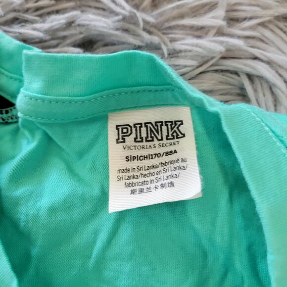 Victoria's secret Pink Small green short sleeve crop top mesh - Picture 5 of 6